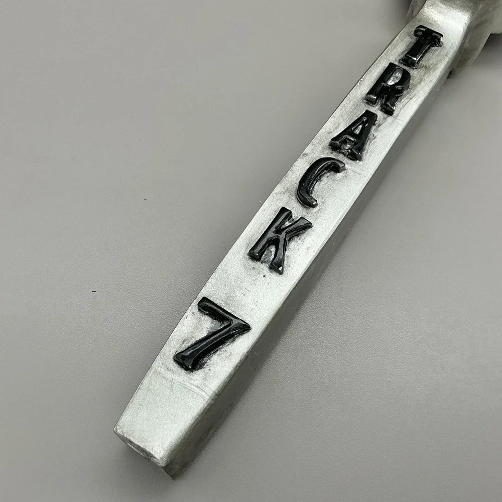 Track 7 Daylight Amber‎ Ale Beer Tap Handle Silver Metal Draft Bar Pub Railroad